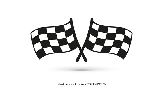 Finish flag simple illustration isolated