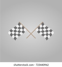 Finish flags. Vector illustration.