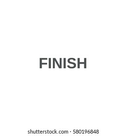 finish icon. sign design