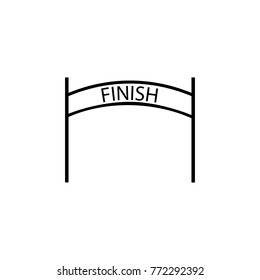 The finish icon. The sign of win Icon. Premium quality graphic design. Signs, symbols collection, simple icon for websites, web design, mobile app on white background
