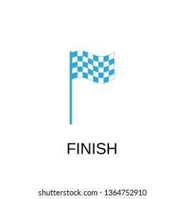 Finish Icon Finish Symbol Design Stock Stock Vector (Royalty Free ...