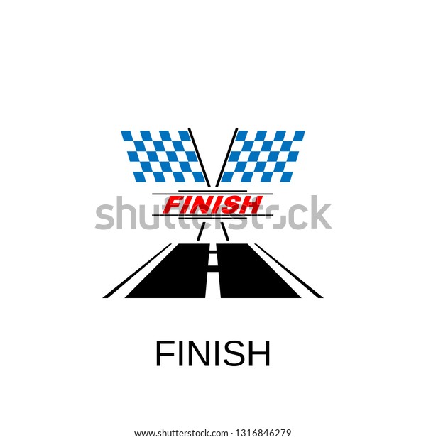 Finish icon. Finish symbol design. Stock - Vector\
illustration can be used for\
web