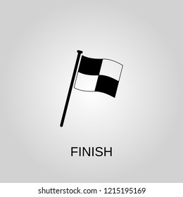 Finish icon. Finish symbol. Flat design. Stock - Vector illustration
