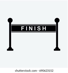 finish icon vector