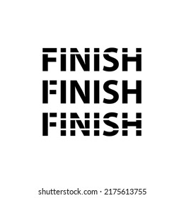 finish icon vector design templates 