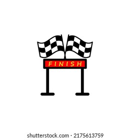 finish icon vector design templates 