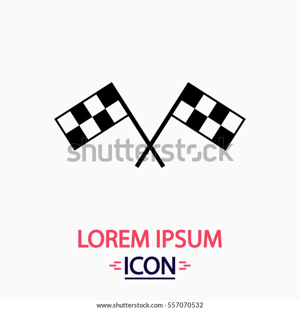 Finish Icon Vector. Flat simple
pictogram on white background. Illustration
symbol