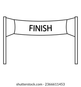 finish icon vector illustration design