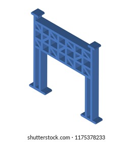 Finish isometric left top view 3D icon