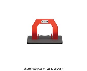 finish line clover icon 3d illustration render