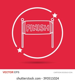 finish line doodle