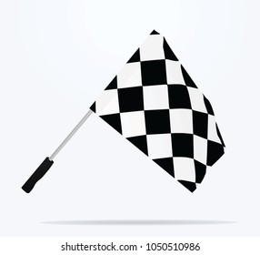 Finish line flag. vector illustration