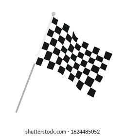 Finish line flag. vector illustration