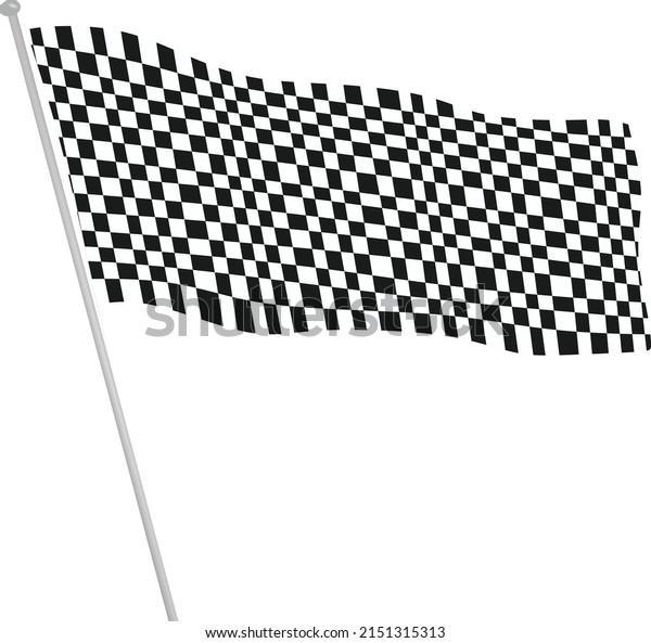 Finish line flag. vector
illustration