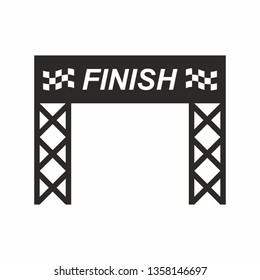Finish line icon