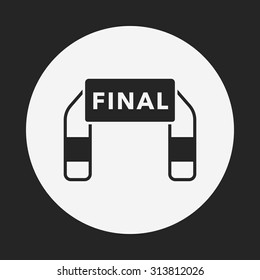 Finish line icon