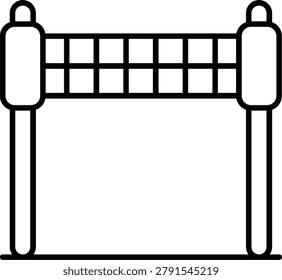 Finish Line Icon Vector Element line icon design vector icons