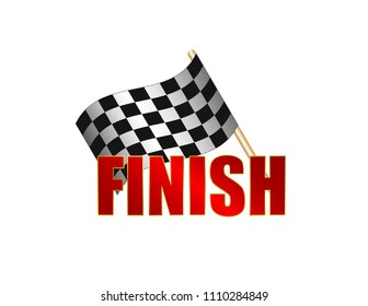 Finish line on the rally