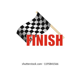 Finish line on the rally