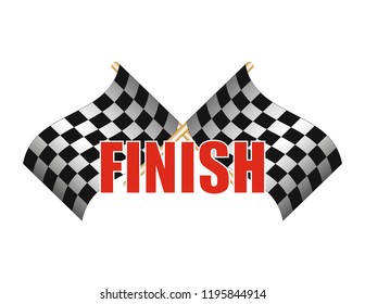Finish line on the rally