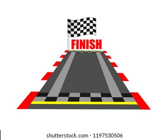 Finish line on the rally