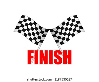 Finish line on the rally