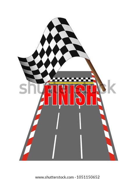 Finish line on the rally\
