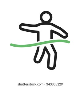 Finish, line, race icon vector image. Can also be used for fitness and sports. Suitable for web apps, mobile apps and print media.