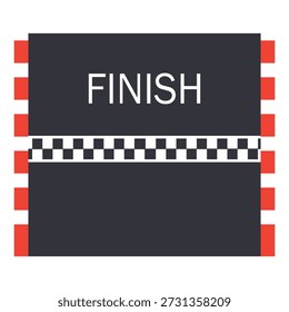 Vector de Pista de carrera de línea de meta