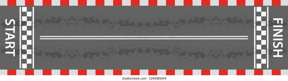 Finish line racing background, Start and finish