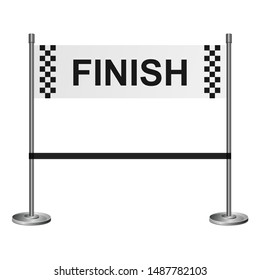 Finish line vector design illustration isolated on white background