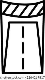 Finish Line Line Vector Icon Design