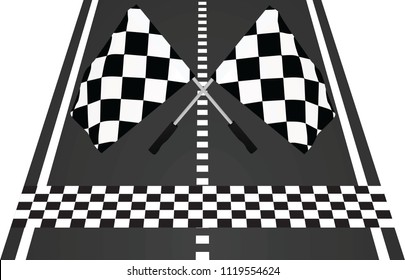Finish line. vector illustration