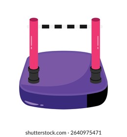 Finish line Vector style icon. Eps 10 file