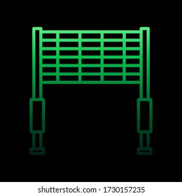terminar icono nolan. Línea delgada simple, contorno vector de iconos de deportes motorizados para ui y ux, sitio web o aplicación móvil