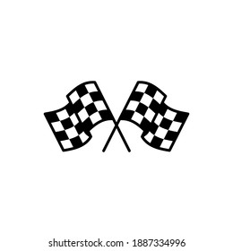 Finish outline icon. Symbol, logo illustration for mobile concept and web design.