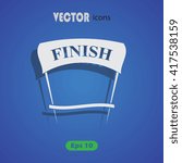 Finish simple vector icon