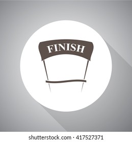 Finish simple vector icon