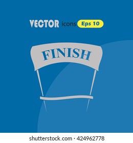 Finish simple vector icon