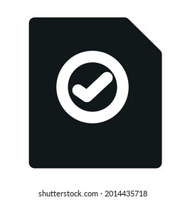 Finish solid icon, suitable for office set