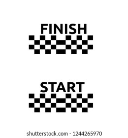 Finish and start line for race vector design