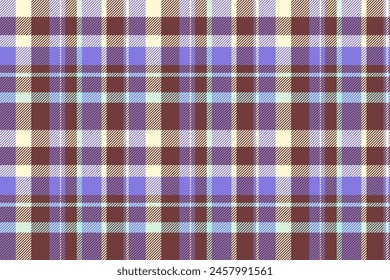 Finish tartan pattern background, clothes seamless fabric check. Decorative plaid texture vector textile in red and indigo color.