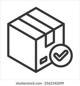 Finished Goads Outline Icon Vector Illustration