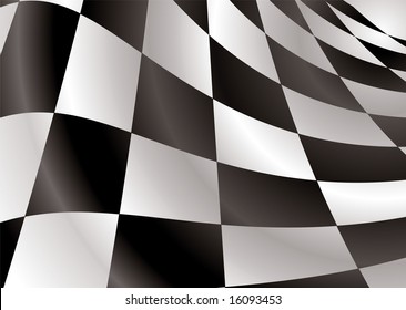 Finishing checkered flag style background with abstract squares