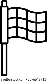 Finishing Flag vector icon. Can be used for printing, mobile and web applications.