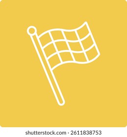 Finishing Flag vector icon. Can be used for printing, mobile and web applications.