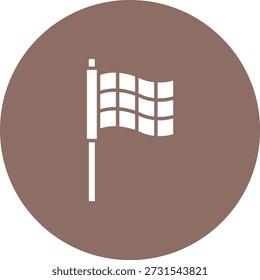Finalizando ícone de vetor de Sinalizador. Pode ser usado para impressão, aplicativos móveis e da Web.