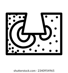 finite element analysis mechanical engineer line icon vector. finite element analysis mechanical engineer sign. isolated contour symbol black illustration