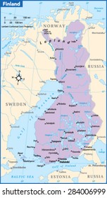 Finland Country Map