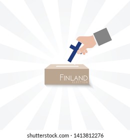 Finland Elections Vote Box Vector Work